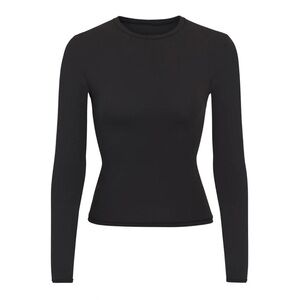 Skims Fits Everybody Long Sleeve T-Shirt Onyx XL New In Bag